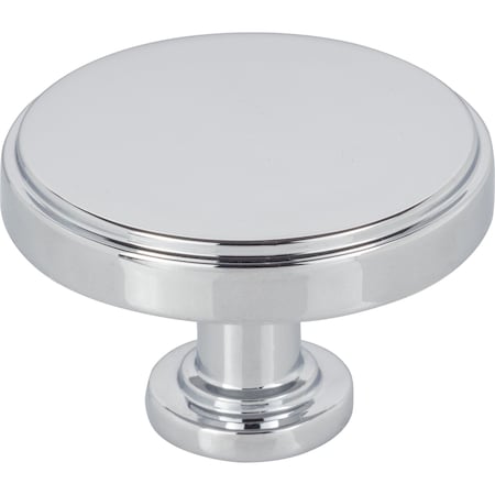 Jeffrey Alexander 134 Diameter Polished Chrome Richard Cabinet Knob, PR 171L-PC